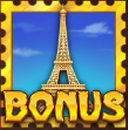 Journey to Paris Bonus-symboli