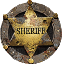 Deadwood RIP Sheriffin virkamerkin symboli